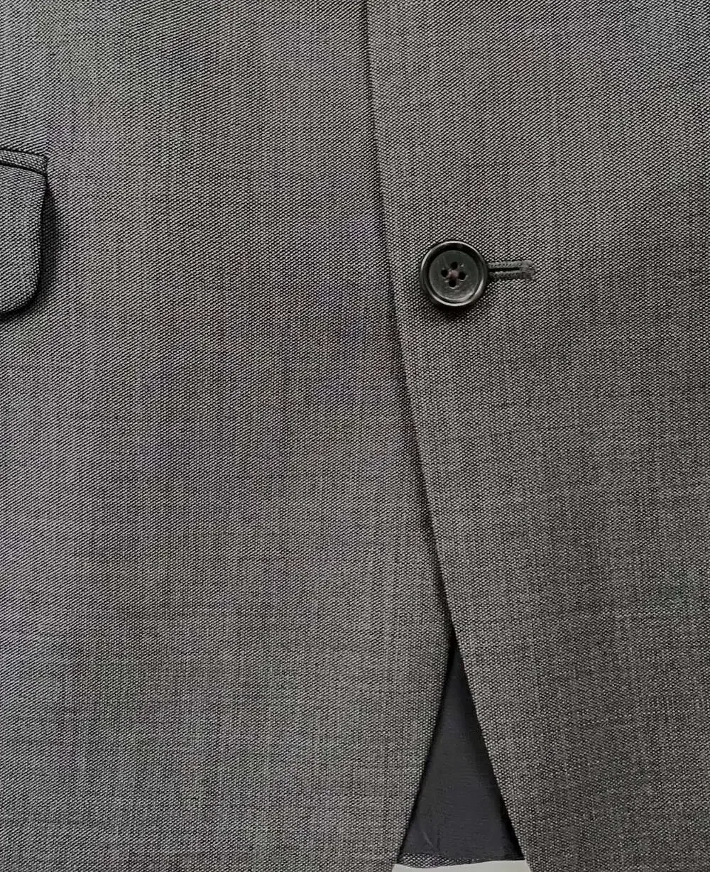 Lauren Ralph Lauren Men's Gray Two-Button Wool Blazer Suit Jacket Size 46R